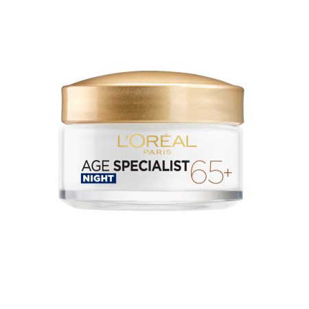 Crema de noapte antirid hranitoare Age Specialist, 65+, 50 ml, Loreal Paris