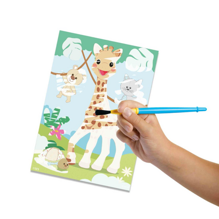 Set de colorat cu apa, Girafa Sophie, 12 luni+, Ses Creative 717565