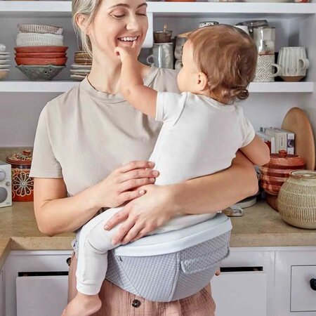 Marsupiu Alta Hip, Pearl Grey, 4 luni+, Ergobaby 717576