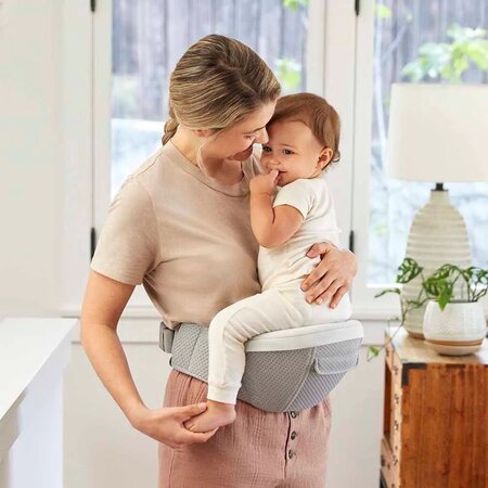 Marsupiu Alta Hip, Pearl Grey, 4 luni+, Ergobaby 717579