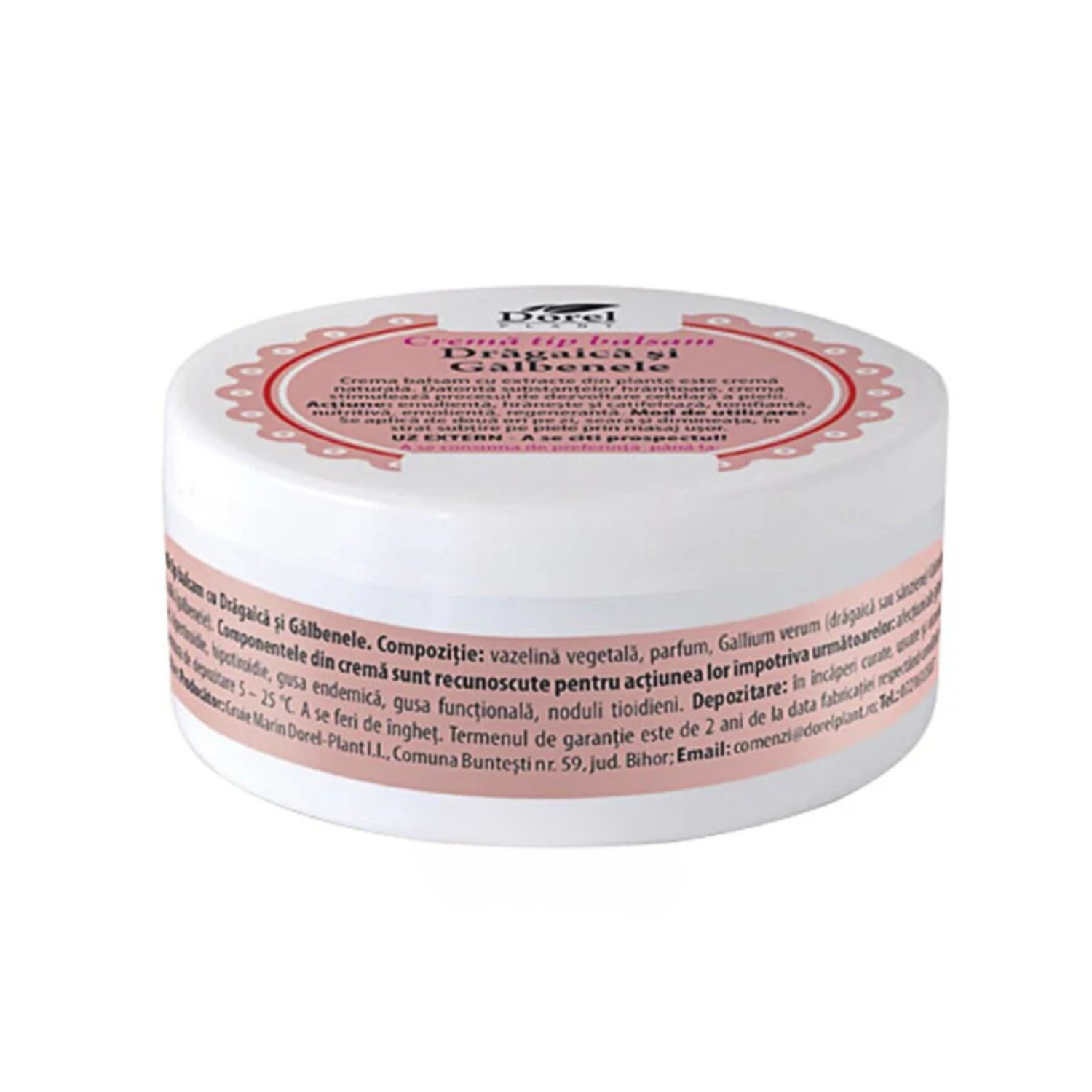 Crema tip balsam cu Dragaica si Galbenele, 100 g, Dorel Plant