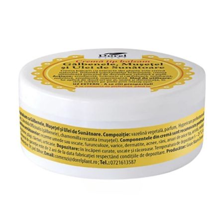 Crema tip balsam cu Galbenele, Musetel si Ulei de Sunatoare, 100 g, Dorel Plant