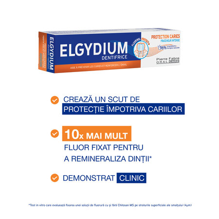 Pasta de dinti anti-carii, 75 ml, Elgydium 717652