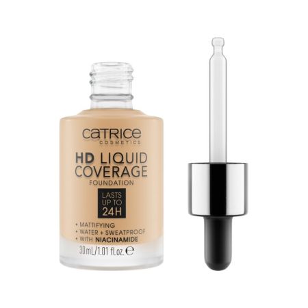 Fond de ten HD Liquid Coverage, 036 - Hazelnut Beige, 30 ml, Catrice