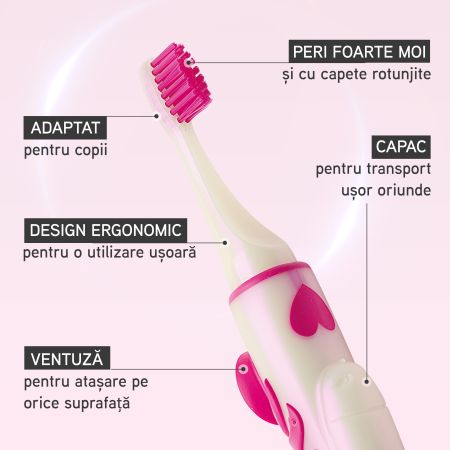 Periuta de dinti pentru copii, Unicorn, 2-6 ani, Elgydium 717658