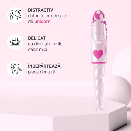 Periuta de dinti pentru copii, Unicorn, 2-6 ani, Elgydium 717660