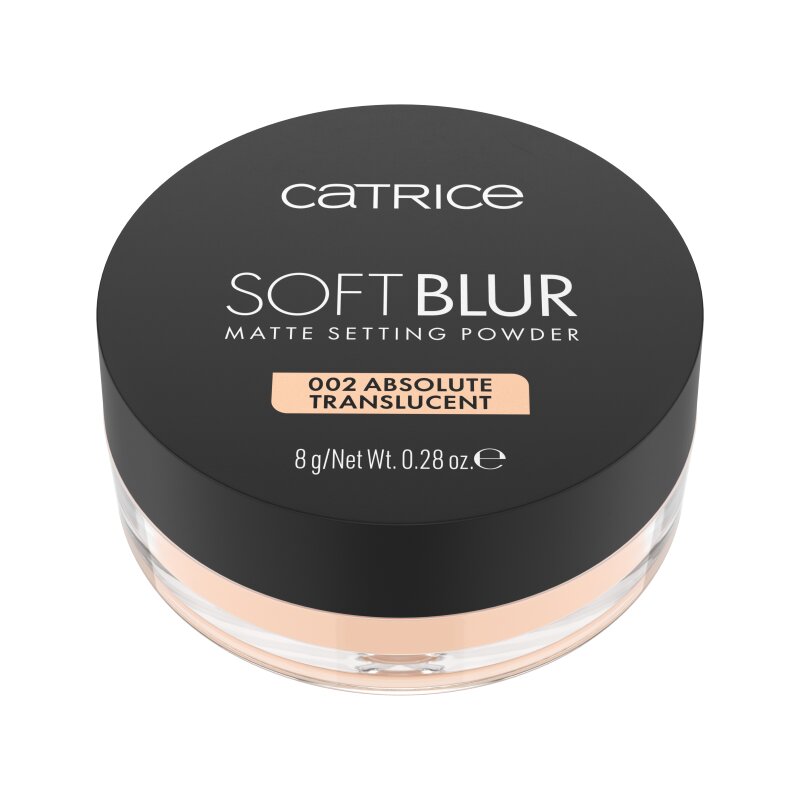 Pudra pentru fixare mata Soft Blur, 002 Absolute Translucent, 8 g, Catrice