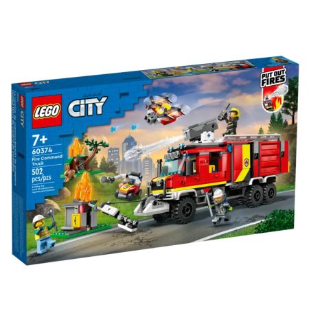 Masina unitatii de pompieri Lego City, 7 ani+, 60374, Lego
