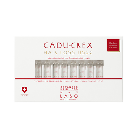 Tratament impotriva caderii avansate a parului pentru barbati Cadu-Crex, 20 fiole, Labo