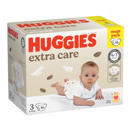 Scutece de schimb Extra Care Box, Nr. 3, 6-10 kg, 96 buc, Huggies