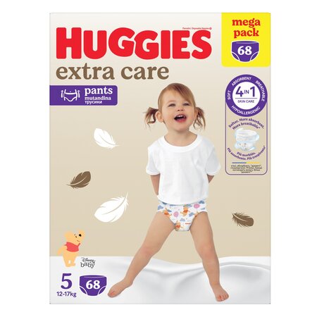 Scutece pants Extra Care, Nr. 5, 12-17 kg, 68 buc, Huggies 777713