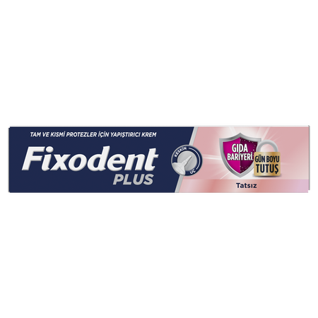 Crema adeziva pentru proteza dentara Plus Food Barrier Neutral, 40 g, Fixodent 717988