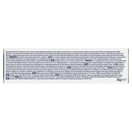 Crema adeziva pentru proteza dentara Plus Food Barrier Neutral, 40 g, Fixodent 717989