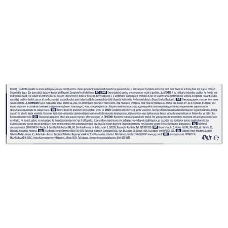 Crema adeziva pentru proteza dentara Complete Strong Hold Extra Fresh, 47 g, Fixodent 717995