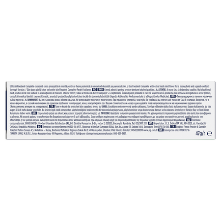 Crema adeziva pentru proteza dentara Complete Strong Hold Extra Fresh, 47 g, Fixodent 717995