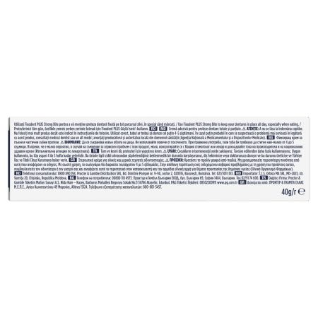 Crema adeziva pentru proteza dentara Plus Strong Bite, 40 g, Fixodent 718008