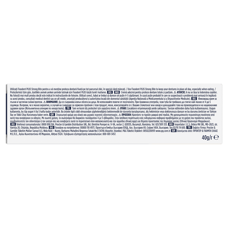 Crema adeziva pentru proteza dentara Plus Strong Bite, 40 g, Fixodent 718008