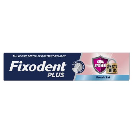 Crema adeziva pentru proteza dentara Plus Food Barrier Fresh, 40 g, Fixodent 718014