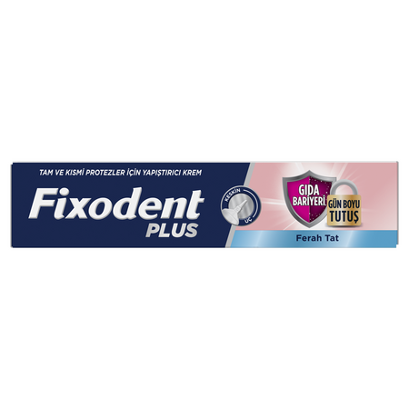 Crema adeziva pentru proteza dentara Plus Food Barrier Fresh, 40 g, Fixodent 718014