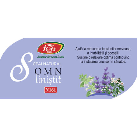 Ceai somn linistit, 20 plicuri, Fares 718172
