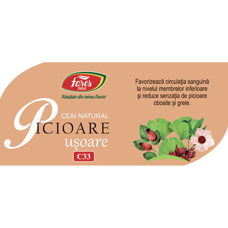 Ceai picioare usoare, 20 plicuri, Fares 718178