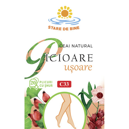 Ceai picioare usoare, 20 plicuri, Fares 718177