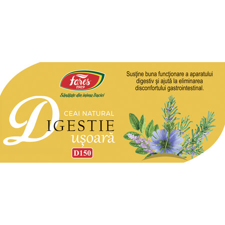 Ceai digestie usoara Stare de bine, 20 plicuri, Fares 718185