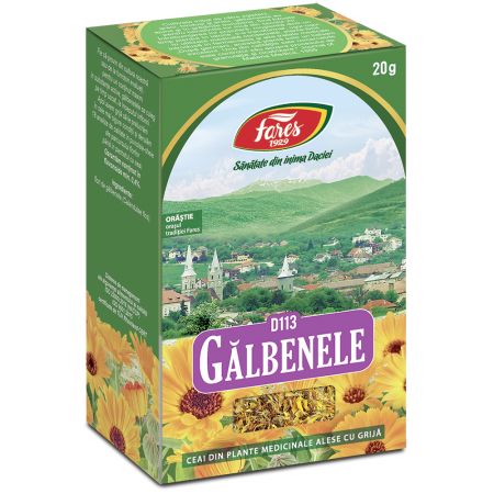 Ceai de galbenele, D113, 20 g, Fares