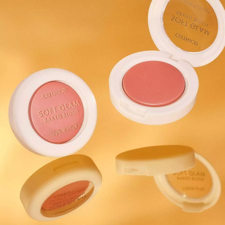 Fard de obraz Soft Glam Baked Blush, 020 Peachy Breeze, 5.6 g, Catrice 718231
