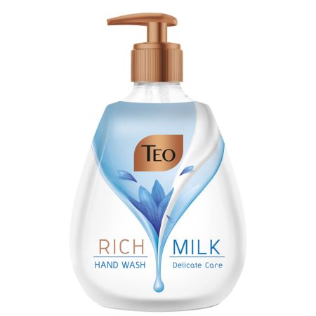 Sapun lichid pentru maini Rich Milk, Delicate Care, 400 ml, Teo