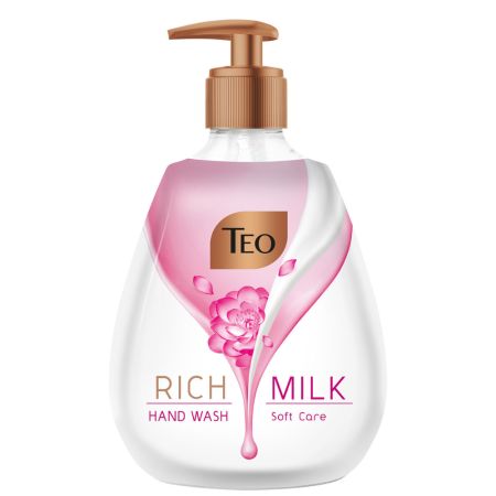 Sapun lichid pentru maini Rich Milk, Soft Care, 400 ml, Teo