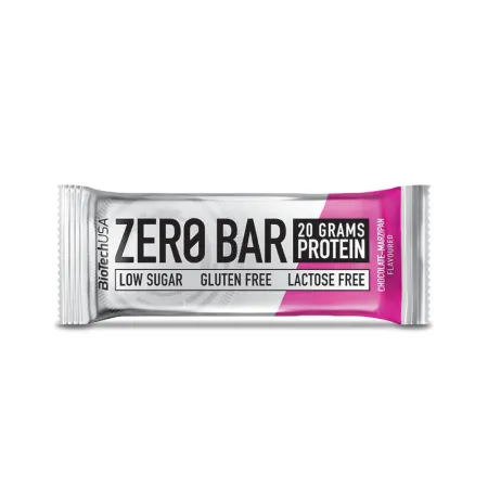 Baton proteic Zero Bar, Ciocolata si Marzipan, 50 g, BioTechUSA