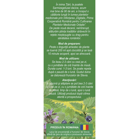 Ceai glicostat, 50g, Fares 718447