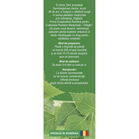 Ceai de mesteacan, 50 g, Fares 718605