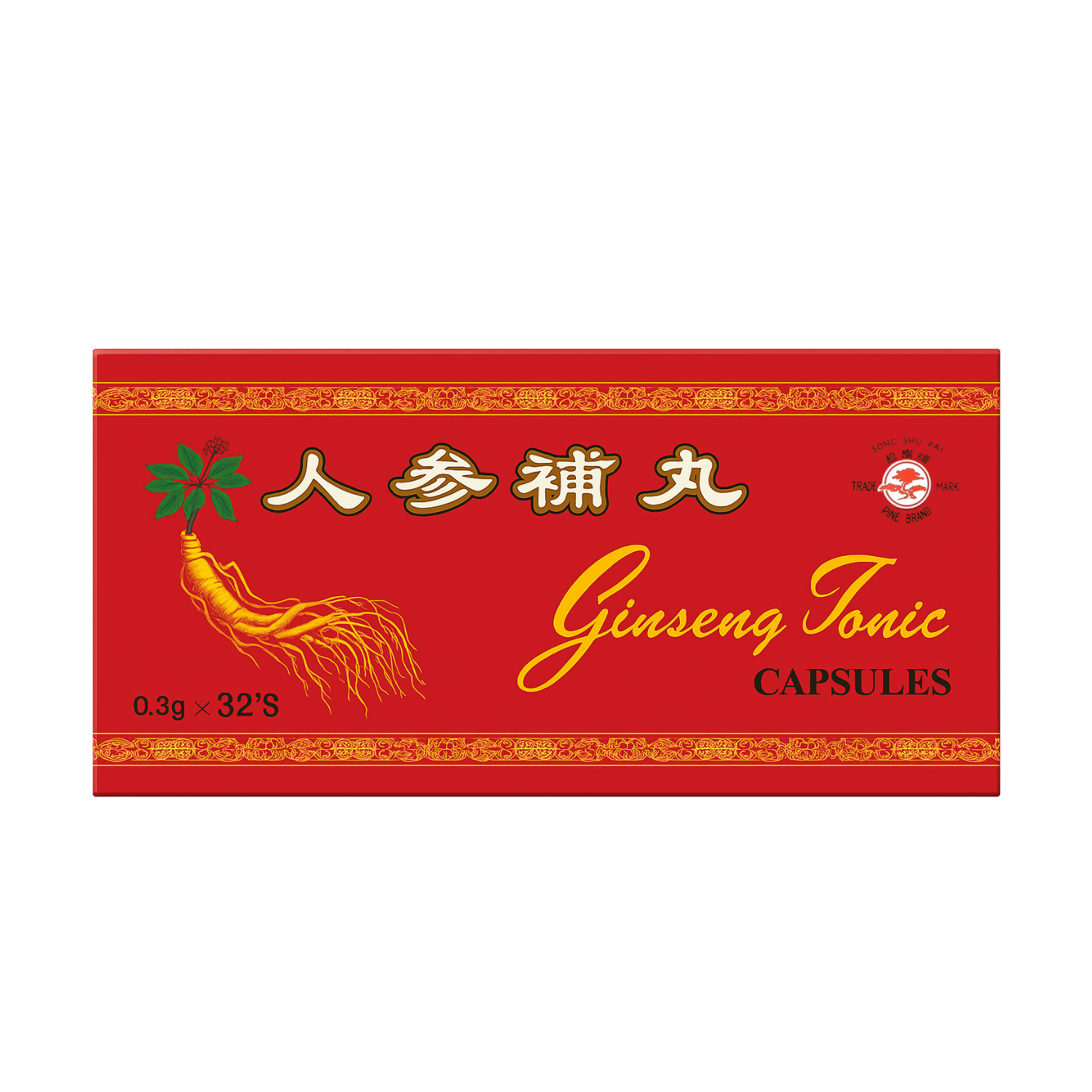 Ginseng tonic, 32 capsule, Song Shu Pai