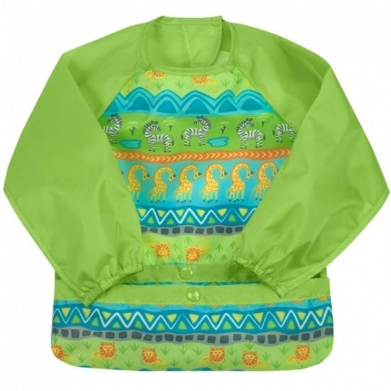 Bavetica multifunctionala cu maneci lungi, Green Safari, 12-24 luni, Green Sprouts