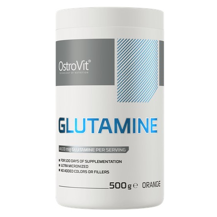 L-Glutamina, Portocale, 500 g, Ostrovit