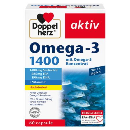 Omega 3 Aktiv, 1400 mg, 60 capsule, Doppelherz