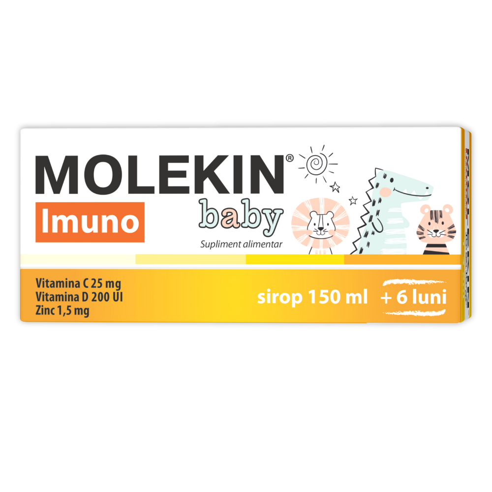Molekin Imuno Baby sirop, 1-3 ani, 150 ml, Zdrovit