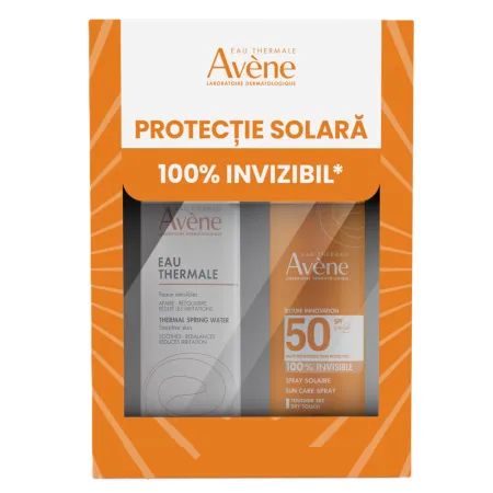AVENE SPRAY SPF 50+ 200 ML+AVENE APA TERMALA SPRAY 150 ML PACHET PROMOTIONAL 2025