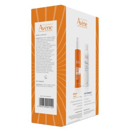 Pachet Spray pentru protectie solara cu SPF 50 200 ml + Apa termala spray 150 ml, Avene 720148