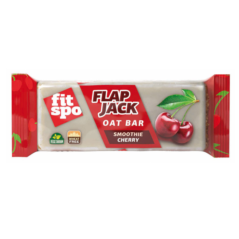 Baton de ovaz Flapjack, Smoothie Cherry, 90 g, FitSpo