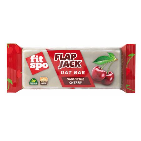 Baton de ovaz Flapjack, Smoothie Cherry, 90 g, FitSpo