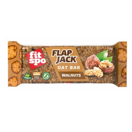 Baton de ovaz Flapjack, Walnut, 80 g, FitSpo