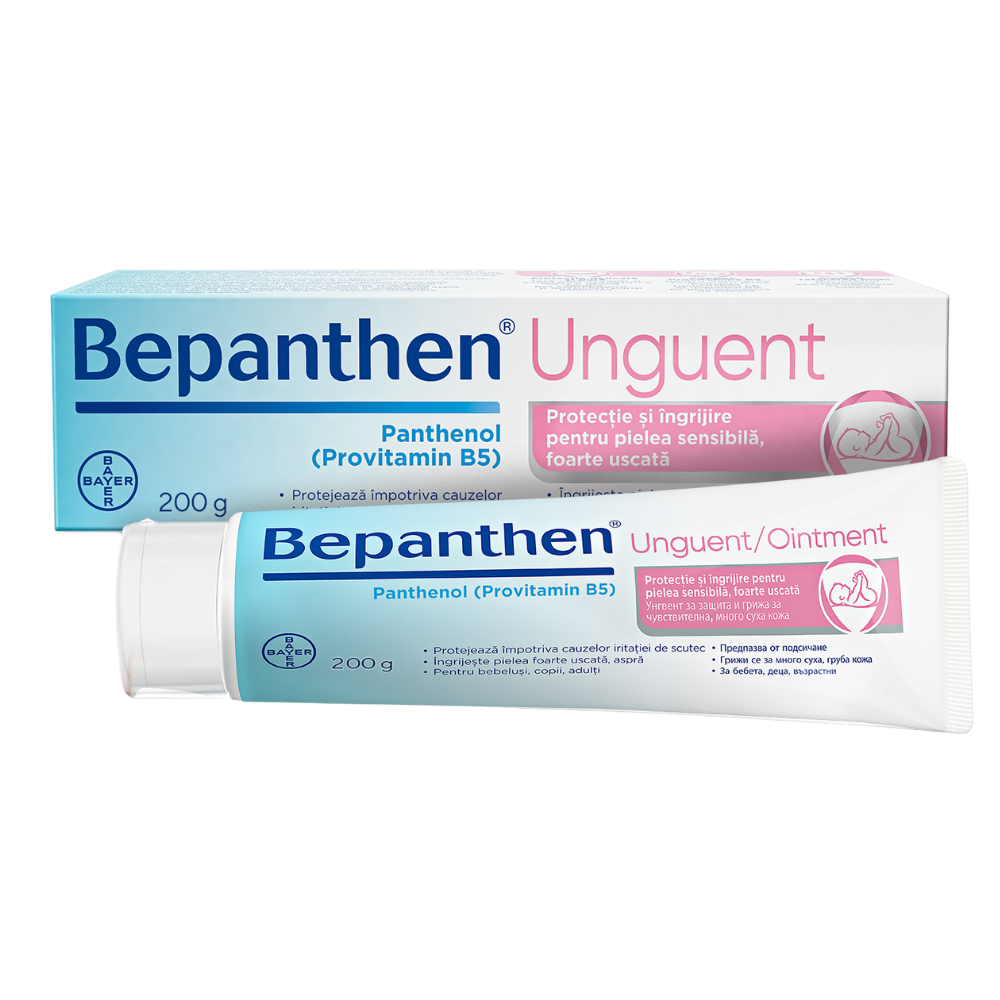 Bepanthen Unguent pentru iritatiile de scutec, 200 g, Bayer