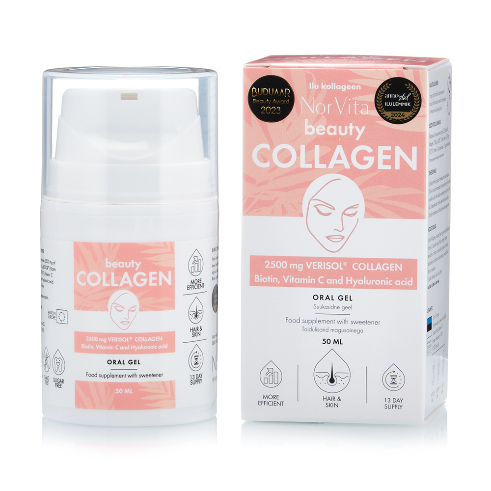 Gel Oral cu Peptide de Colagen Veriso Colagen Beauty, 50 ml, Norvita