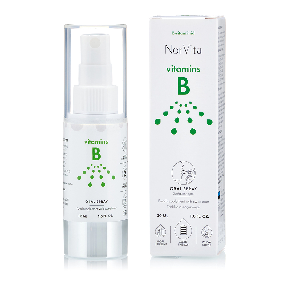 Spray oral cu Vitaminele din Complexul B, 30 ml, Norvita