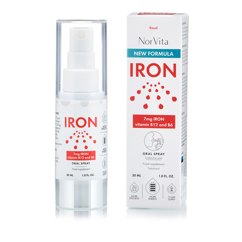 Iron spray oral cu 14 mg Fier, 30 ml, Norvita
