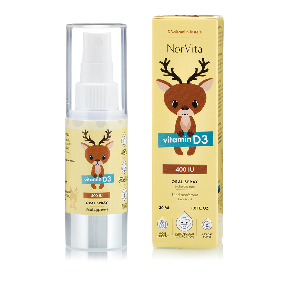 Vitamina D3 400 U.I pentru sugari si copii, 30 ml, Norvita