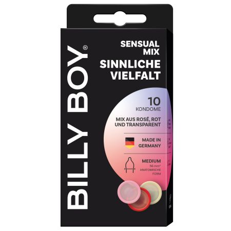 Prezervative Sensual Mix, 10 buc, Billy Boy